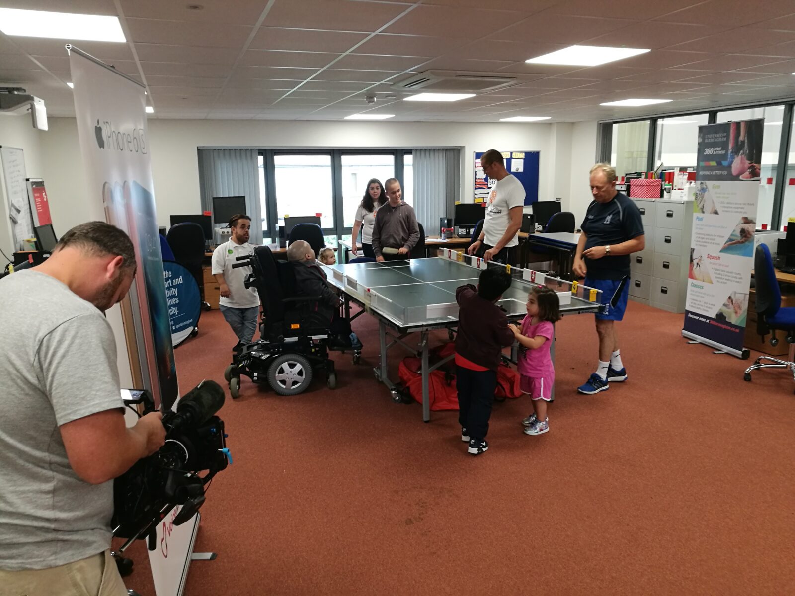 event filming at Birmingham Sport Fest
