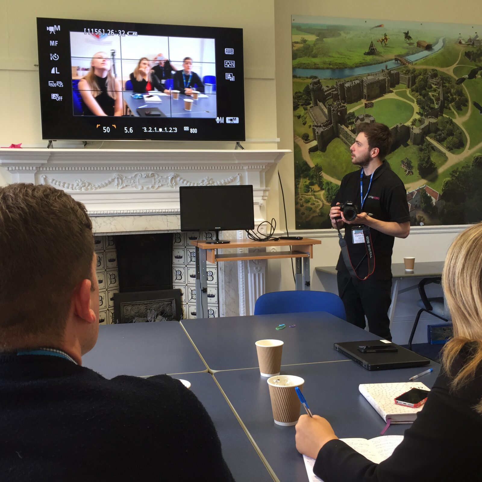 Video Training With The Warwick Castle Marketing Team