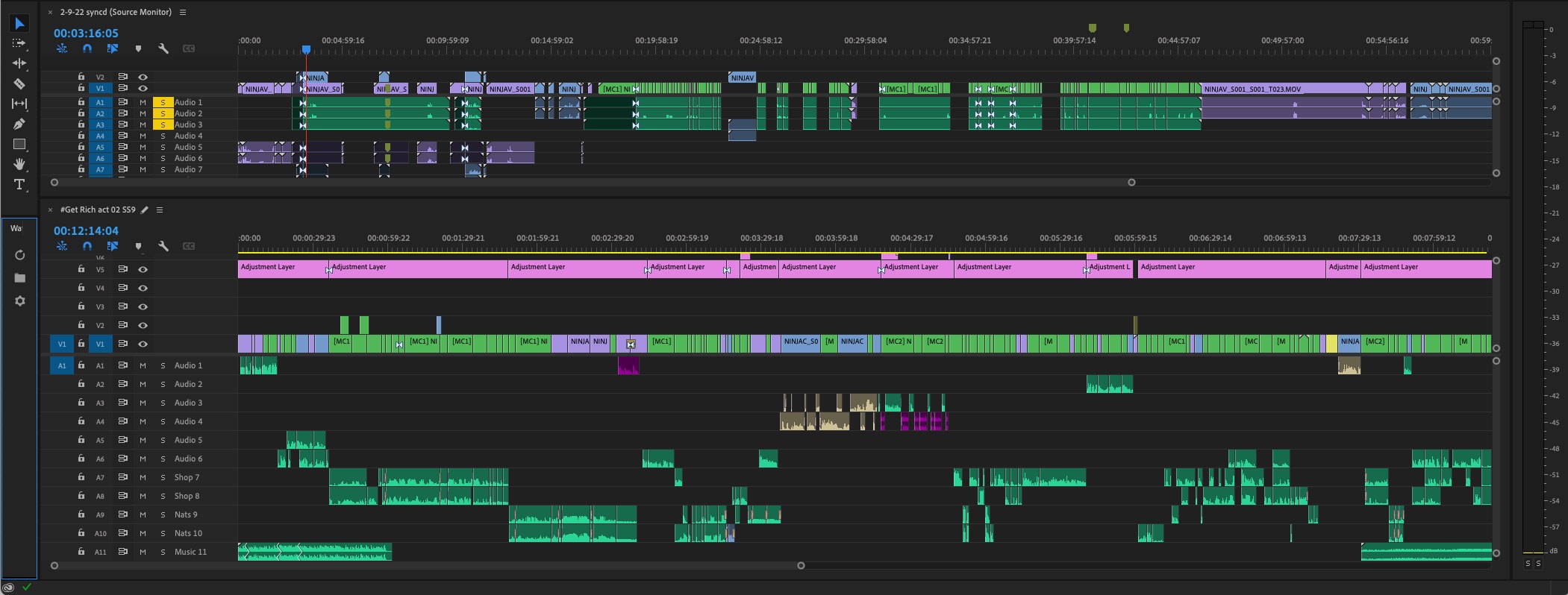 Premiere pro timeline