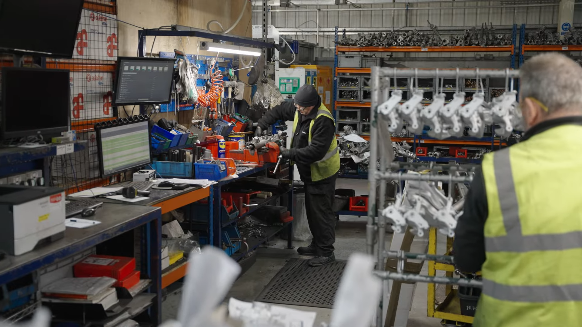 Worker at a West Midlands manufacturing facility featured in the WM Innovation Resource Reuse Network case study