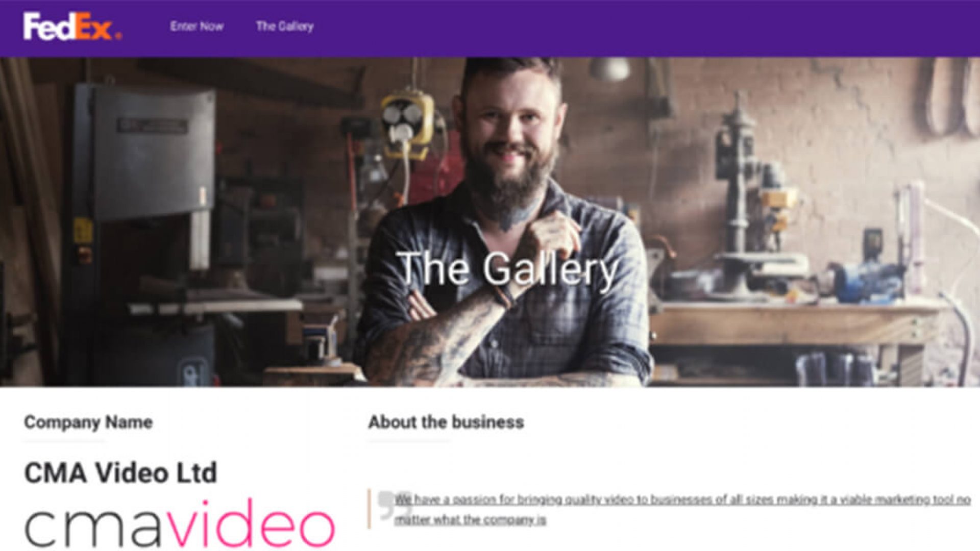 FedEx Small Business Grant Shortlisting For CMA Video